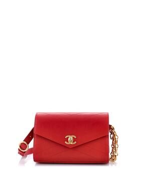 Chanel Coco Chevron Waist Bag Stitched #336803C19B